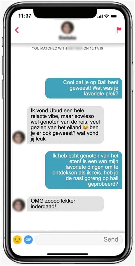 tinder gesprekken voorbeeld|10 Tinder gesprek tips: Zo chat je de leuke matches。